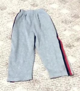Athletic Works Jogginghose Medium grau meliert rot/schwarz Streifen Jungen Größe 5 - Bild 1 von 3