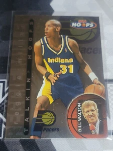 REGGIE MILLER 1996 Hoops Bill Walton Talkin Hoops Foil Insert #12 of 30. PACERS - Picture 1 of 1