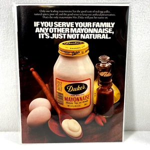 Vintage Print Ad Duke's Mayonnaise Genuine Magazine Advertisement Ephemera - Picture 1 of 3