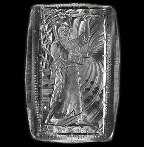 2019 Merlin the Magician 3oz Poured Silver Bar .999 Moonlight Mint Daniel Carr - Picture 1 of 2