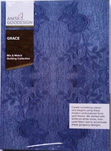 Anita Goodesign GRACE Mix & Match Quilting 40 Designs Embroidery CD Sealed - Picture 1 of 2