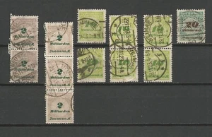 Deutsches Reich 1923 Mi 326 328 329 inflation gestempelt - Bild 1 von 1