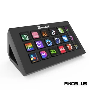 MiraBox MBOX 293S Stream Deck Visual Keyboard w/ 15 LCD Keys & LCD Window HOT - Picture 1 of 3