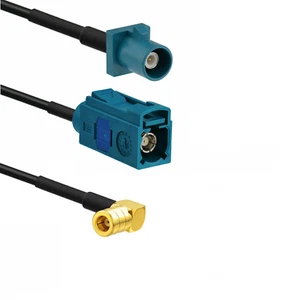FAKRA Z Male to Y type 1X FAKRA Z Female 1x SMB Female Angle cable pigtail 1M2F - Picture 1 of 1