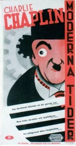 Póster Original Vintage CHARLY CHAPLIN TIEMPOS MODERNOS 1954 - Imagen 1 de 1