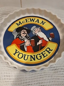 VINTAGE McEWAN YOUNGER BREWERY 10” FLAN DISH ULSTER CERAMICS NORTHERN IRELAND - Picture 1 of 3