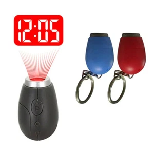 Mini LED Digital Projection Alarm Clock Desktop Time Projector Emergency Light - Picture 1 of 15