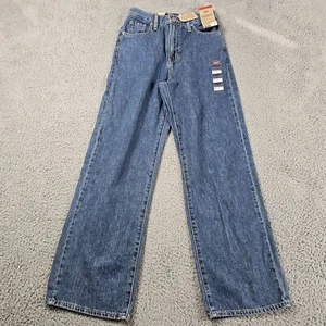 Levis Jeans Womens 26x29* Relaxed Straight High Waisted Blue Denim Baggy Street - Picture 1 of 16