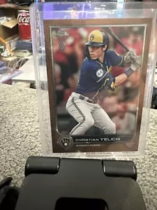 2022 Topps Chrome Ben Baller Edition - Orange Refractor #210 Christian Yelich... - Picture 1 of 4
