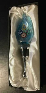 Ganz - Weinflaschenverschluss Topper - blaue Glas Träne - Artikel #BC15319 - Bild 1 von 3