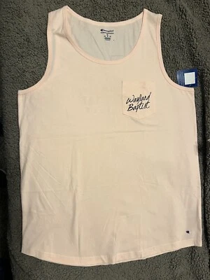 Camiseta sin mangas Wayland Baptist University XL NUEVA CON ETIQUETAS rosa con logotipo de bolsillo y gráficos traseros Foto 1 de 4