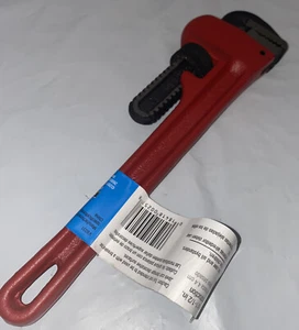 Armour Line 10 in. Pipe Wrench, Heavy Duty Cast Iron, Red Open Box - Picture 1 of 4
