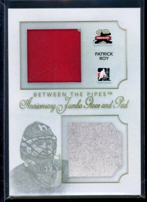 2011-12 Between The Pipes Anniversary Jumbo Gloves & Pads #AJGP09 P. Roy **/10 - Image 1 of 2