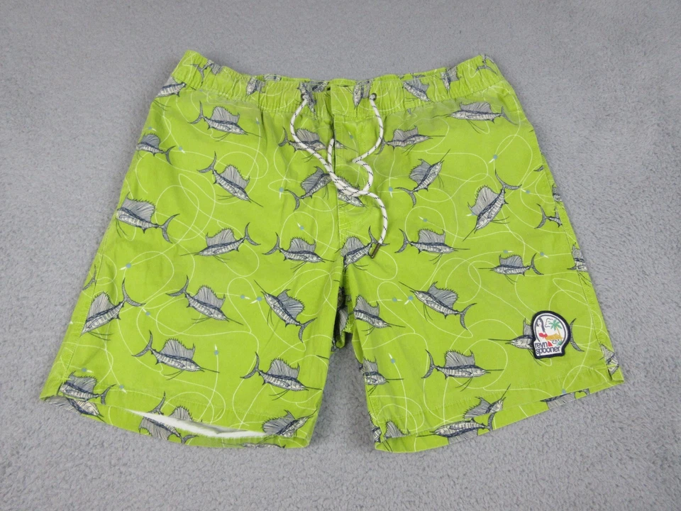Reyn Spooner Swim Trunks Mens Large Green Fish Bathing Suit Shorts 34X19 - Image 1 of 4