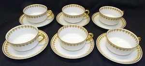 Haviland Schleiger 576 Set of 6 Coffee Cups with matching Saucers Limoges France - Picture 1 of 5