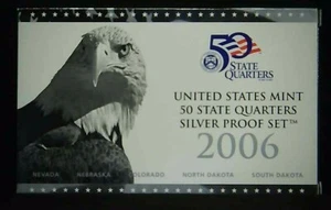 2006-S US Mint State Quarter 90% Silver Proof Set 5 Coins 21olwh0907 - Picture 1 of 5