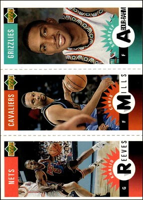 1996 Collectors M175 M105 M144 Reeves Mills Abdur-Rahim Grizzlies Cavaliers Nets - Image 1 of 2