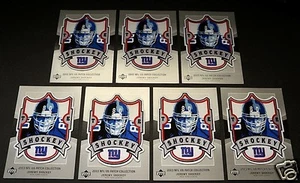 2003 UD Patch Collection JEREMY SHOCKEY New York Giants Rookie SEVEN RC Card Lot - Bild 1 von 2