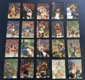 J 1995 NBA SKYBOX XCITED INSERT Complete Set 1-20 Hill Stockton Pippen Rider - Picture 1 of 2