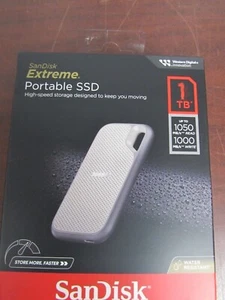 SanDisk 1 To Extreme Portable SSD NEUF boîte de vente au détail scellée en usine - Photo 1/1