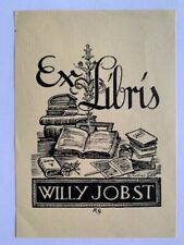 Ex-libris Alsace Robert GALL pour Willy JOBST, 103 x 79 mm, GM