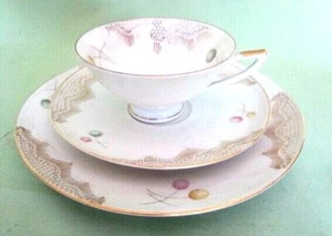 Tazza da collezione porcellana fiori a sfera 3 pezzi ottima - Foto 1 di 5