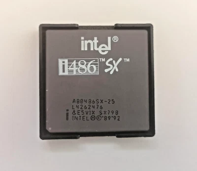 CPU INTEL i486SX-25 A80486SX-25 Retro PC Computer Prozessor L4262476 1993 32Bit - Bild 1 von 3