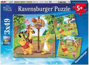 Ravensburger 3 x 49 Piece Jigsaw Puzzles - Disney Winnie The Pooh Sports Day