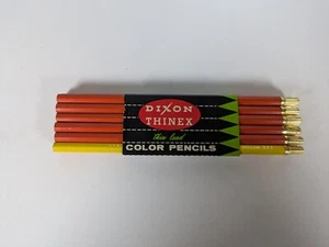 Vintage 12 Dixon Thinex Blueprint (11) - Vermilion 371 (1) - Gelb 373 SELTEN NEU USA - Bild 1 von 6