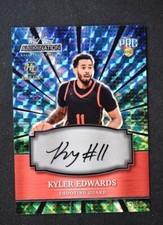 2021-22 Wild Card Alumination Auto Blue Green Mosaic #ABC-A Kyler Edwards /50