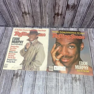 Eddie Murphy Lot Of 2 Rolling Stone Magazines Cover 1983 1984 - Picture 1 of 2