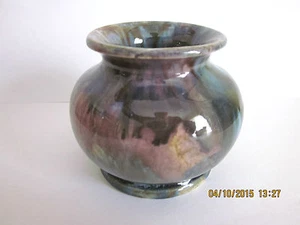 ~REGAL MASHMAN SMALL POLYCHROME DRIP-GLAZE VASE - SHAPE No. 50 - VGC~ - Picture 1 of 5