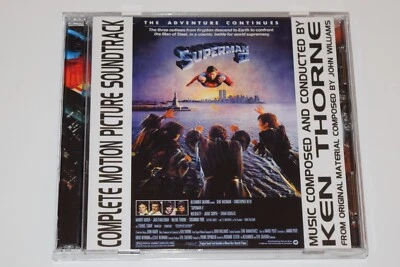 Superman II 2 Complete Score Soundtrack Ken Thorne 2-CD Set PROMO 1980 57 tracks - Bild 1 von 4