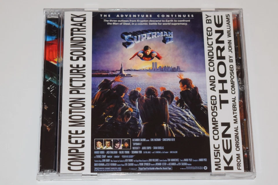 Superman II 2 Complete Score Soundtrack Ken Thorne 2-CD Set PROMO 1980 57 tracks - Bild 1 von 4