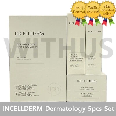 INCELLDERM Dermatology Booster Serum Cream Oil-Mist Balance Gel 5pcs Set