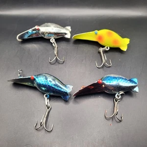 Vintage HotShot Angelköder Set 4 Stück Süßwasser Forelle Steelhead Lachs Tackle - Bild 1 von 7