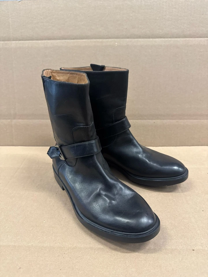 Botines Fratelli Rossetti Patentados Hebilla Cuero Negros Para Hombre Talla 42 EU Foto 1 de 4