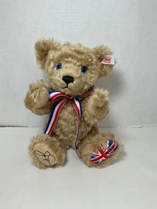STEIFF British Open Champion JACK NICKLAUS II 11” Brown Plush Bear LE - Picture 1 of 8