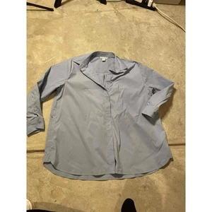 Athleta Men’s Heron Blue Performance Button Down Dress Shirt Size Large - Picture 1 of 5