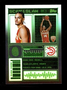 2025-26 TOPPS SCAN & SLAM SS48 ASA NEWELL RC HAWKS - Picture 1 of 1