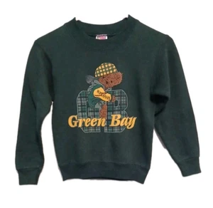 Vintage kids/youth Wisconsin Green Bay Sweatshirt Size 10-12 Used As-Is - Picture 1 of 6