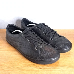 Birchbury Bramfords Herren 13 Schwarz Leder Schnürschuhe Freizeitschuhe Kiesel Minimalistisch - Bild 1 von 11
