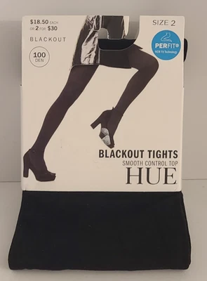 Medias para mujer Tono 'Blackout', talla 2, top de control suave - negras nuevas con etiquetas Foto 1 de 2