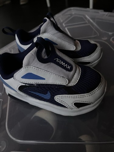 Nike Air Max Bolt sneakers bambino blu bianco taglia 7c ottime condizioni
