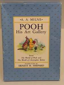 POOH: Seine Kunstgalerie Aquarelldrucke von Ernest H. Shepard 1957 Kinderzimmer Kunst - Bild 1 von 13