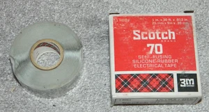 One Roll of 3M Scotch 70 Self-Fusing Silicone Rubber Electrical Tape - FREE SHIP - Picture 1 of 3