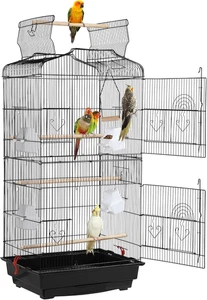 41 Zoll Open Top Medium Vogelkäfige für Sittiche Finken Kanarien Turteltauben klein - Bild 1 von 9