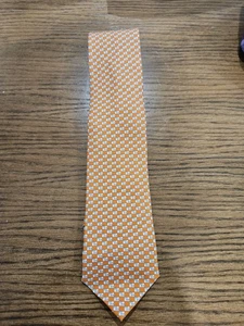 Salvatore Ferragamo Mens Orange Tie - Picture 1 of 5