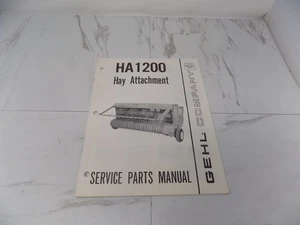 Gehl HA1200 Hay Attachment Service Parts Manual 903394 USA - Bild 1 von 2