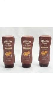 3 PACK HAWAIIAN TROPIC Island Tanning Cocoa Butter 8 oz Lotion Sunscreen SPF 8 - Picture 1 of 5